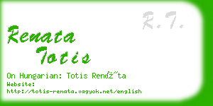 renata totis business card